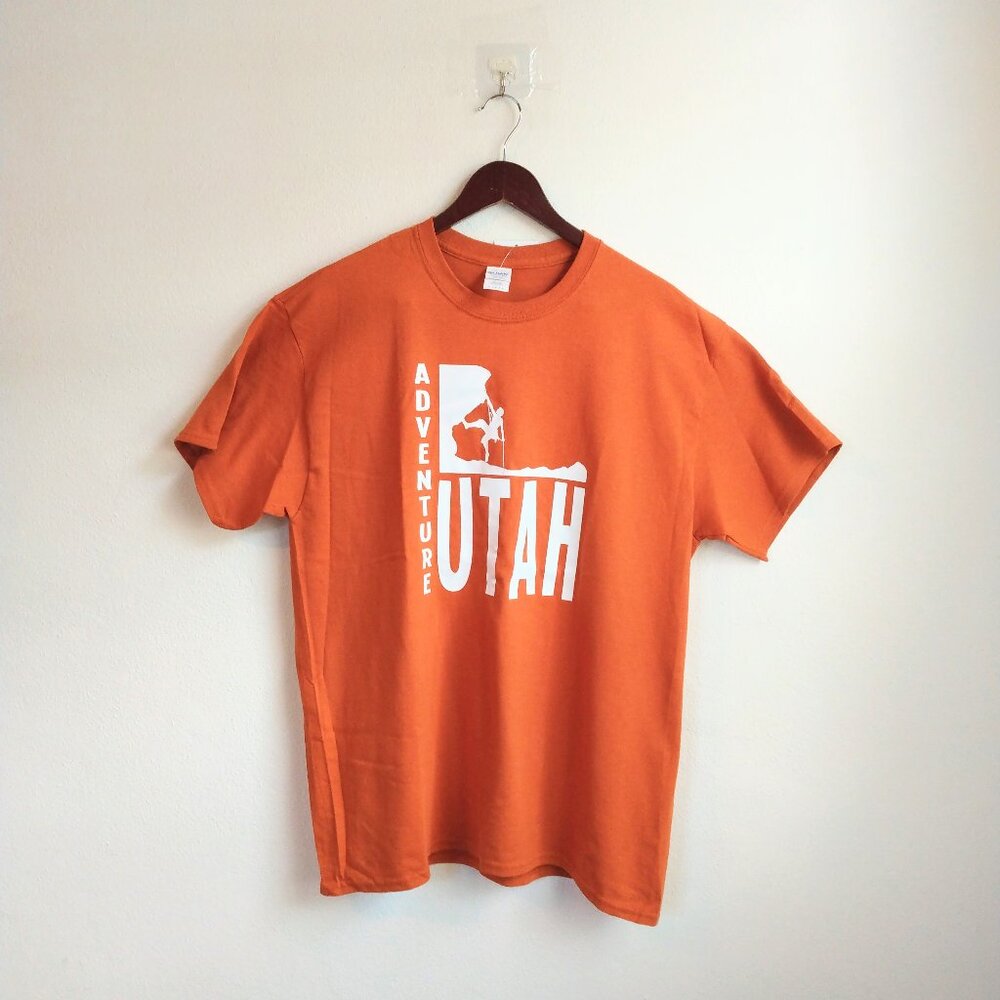 NWT large orange Utah tourism souvenir shirt